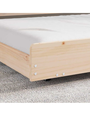 Struttura del letto Marrone 80 x 200 cm Legno massello di pino