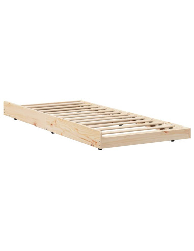 Struttura del letto Marrone 80 x 200 cm Legno massello di pino