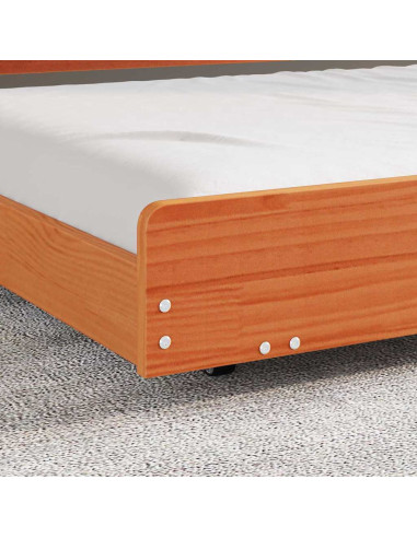 Struttura del letto Marrone cerato 80 x 200 cm Pino massello