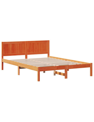 Struttura del letto Marrone 150 x 200 cm Legno massello di pino