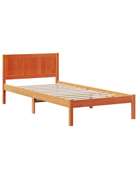 Struttura del letto Marrone 90 x 190 cm Legno massello di pino