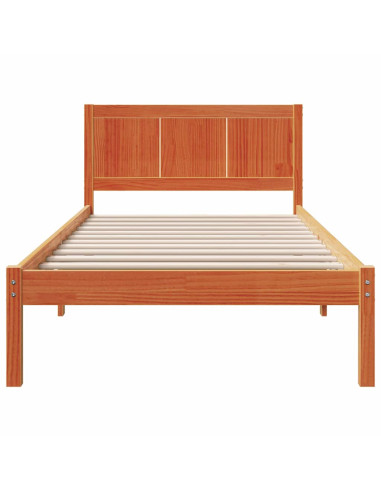 Struttura del letto Marrone 90 x 190 cm Legno massello di pino