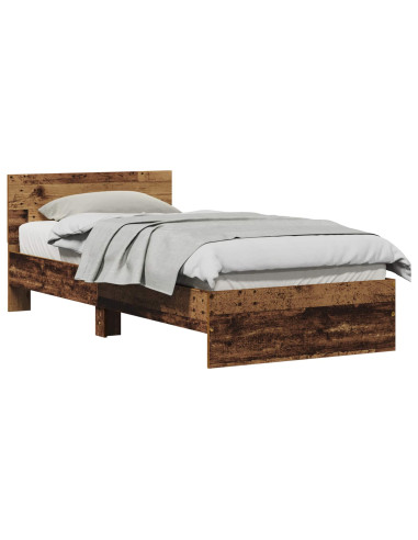 Struttura del letto Legno vecchio 90 x 200 cm Legno multistrato