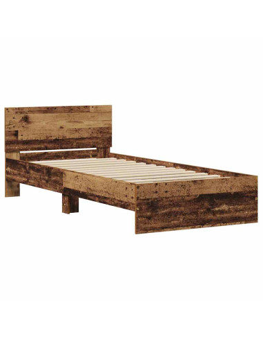 Struttura del letto Legno vecchio 90 x 200 cm Legno multistrato
