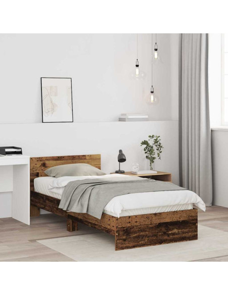 Struttura del letto Legno vecchio 90 x 190 cm Legno multistrato