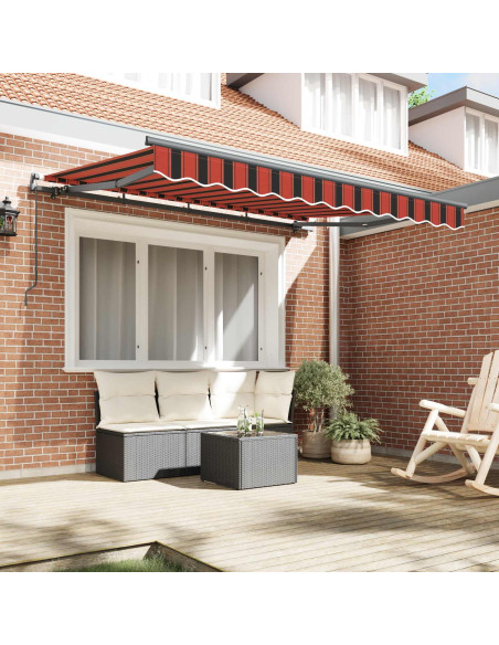Tenda Retrattile Arancione 300 x 200 cm Tessuto