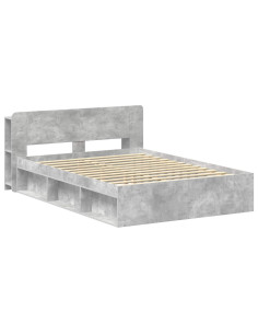 Telaio del letto con storage Grigio Cemento 140 x 200 cm 2