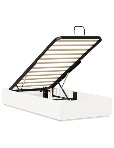 Letto ottomano Bianco 75 x 190 cm Legno di pino massiccio