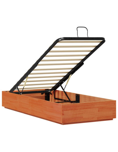 Letto ottomano Marrone Cera 75 x 190 cm Legno di pino massiccio