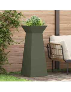 Vaso a Pilastro Oliva 40 x 40 x 100 cm