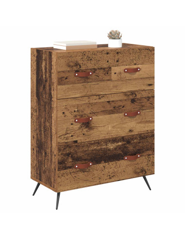 Cassettiera con cassetto Legno vecchio 69,5 x 34 x 90 cm
