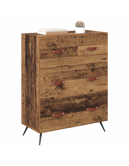 Cassettiera con cassetto Legno vecchio 69,5 x 34 x 90 cm