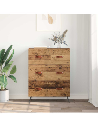 Cassettiera con cassetto Legno vecchio 69,5 x 34 x 90 cm