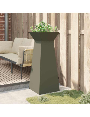 Vaso a Pilastro Oliva 40 x 40 x 100 cm