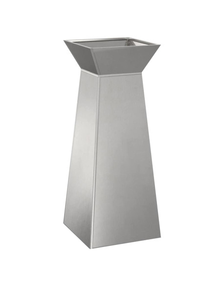 Vaso a Pilastro 2 pcs Argento 40 x 40 x 100 cm