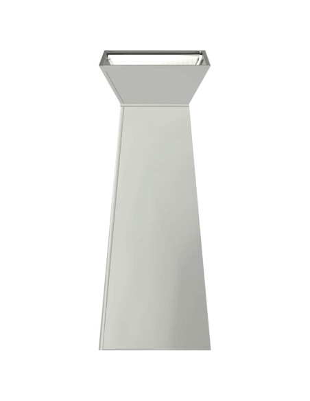Vaso a Pilastro Argento 40 x 40 x 100 cm