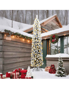 Albero di Natale artificiale con 300 LED Verde 240 cm