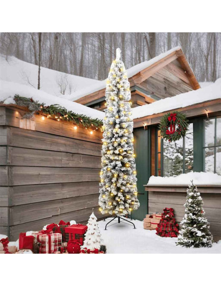 Albero di Natale artificiale con 300 LED Verde 240 cm