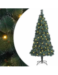 Albero di Natale artificiale preilluminato Verde 180 cm PET