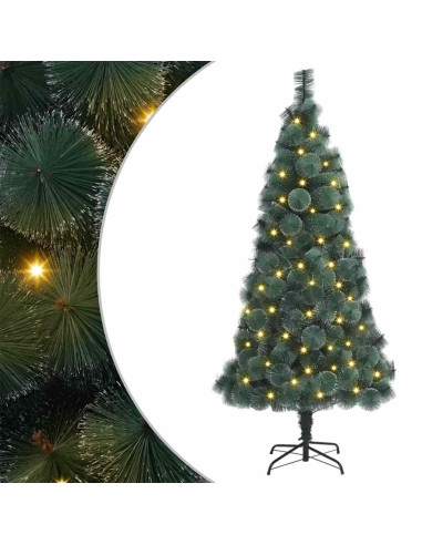 Albero di Natale artificiale preilluminato Verde 180 cm PET