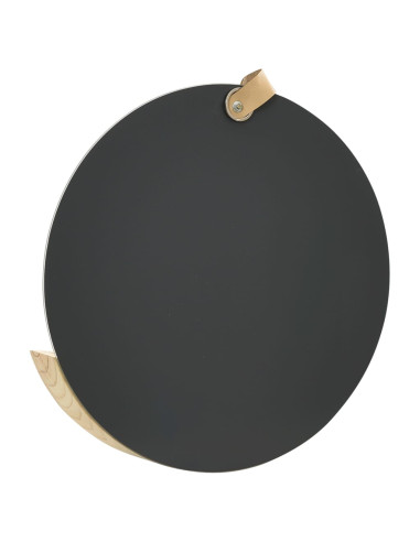 Specchio da Parete in Legno Massello di Pino 35 cm