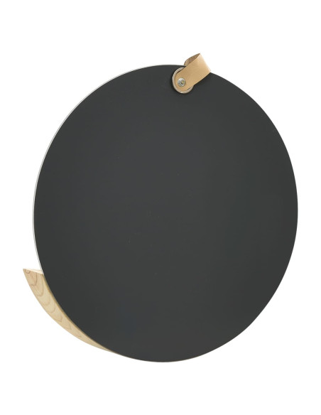 Specchio da Parete in Legno Massello di Pino 35 cm