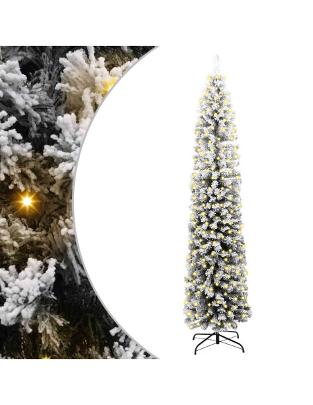 Albero di Natale artificiale con 300 LED Verde 240 cm