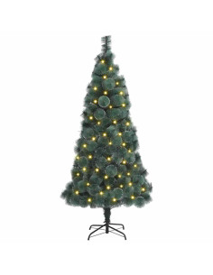 Albero di Natale artificiale preilluminato Verde 180 cm PET 2