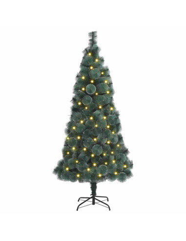 Albero di Natale artificiale preilluminato Verde 180 cm PET