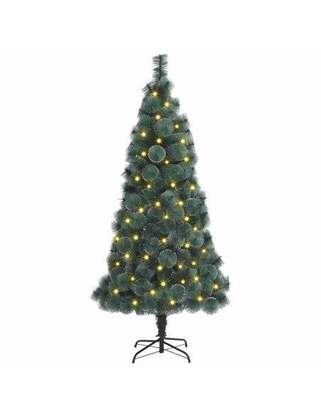 Albero di Natale artificiale preilluminato Verde 180 cm PET