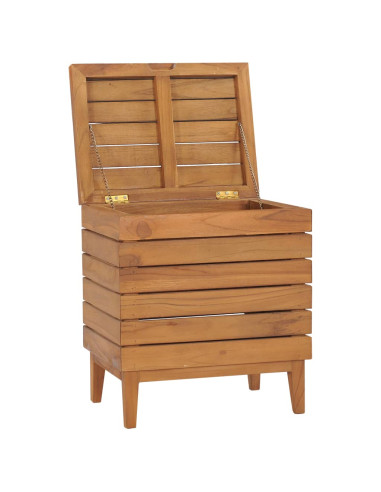 Cesto Portabiancheria 40x30x45 cm in Massello di Teak