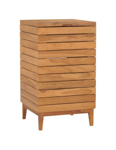 Cesto Portabiancheria 40x40x70 cm in Massello di Teak 2