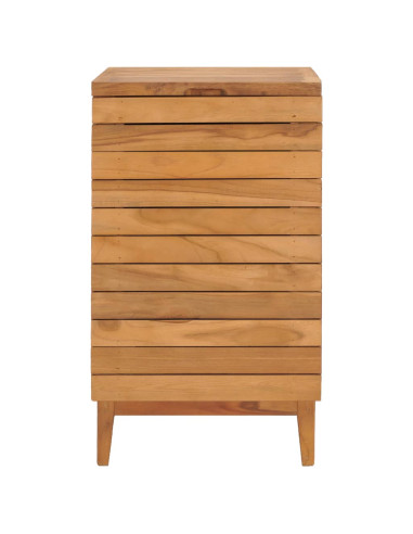 Cesto Portabiancheria 40x40x70 cm in Massello di Teak