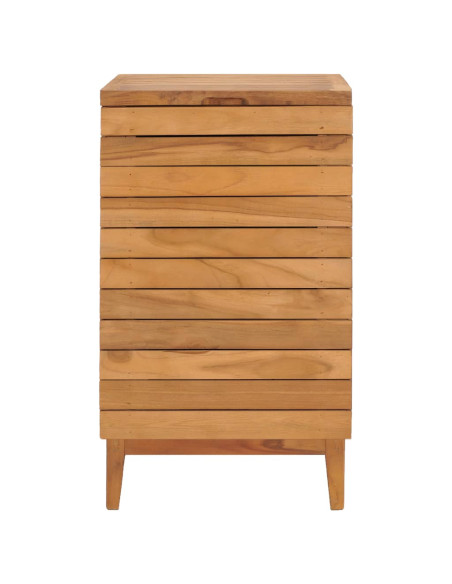 Cesto Portabiancheria 40x40x70 cm in Massello di Teak