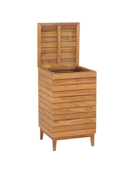 Cesto Portabiancheria 40x40x70 cm in Massello di Teak