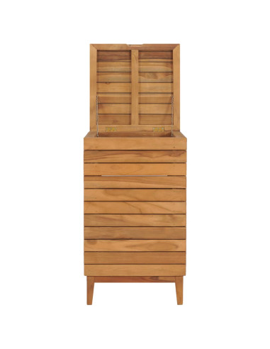 Cesto Portabiancheria 40x40x70 cm in Massello di Teak