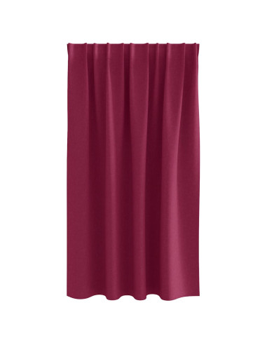 Tende Blackout con Anelli 2 pcs Rosso Vino 140 x 140 cm
