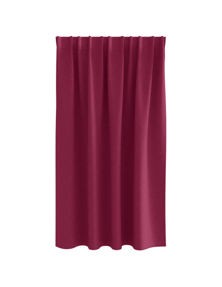 Tende Blackout con Anelli 2 pcs Rosso Vino 140 x 140 cm