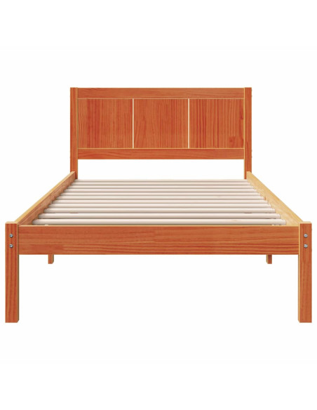 Struttura del letto Marrone 90 x 200 cm Legno massello di pino