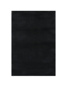 Tappeto Lavabile Soffice Pelo Corto 160x230 cm Antiscivolo Nero 2