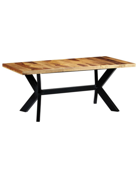 Tavolo da Pranzo 180x90x75cm in Legno Massello di Acacia