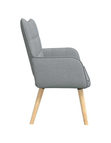 Sofa a Due Posti Grigio chiaro 115 x 61 x 87 cm Tessuto
