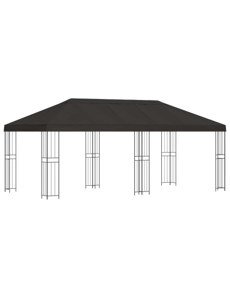 Gazebo con pareti laterali 6 x 3 m Antracite