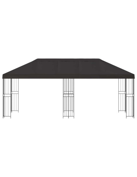 Gazebo con pareti laterali 6 x 3 m Antracite