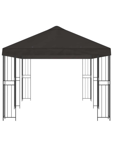 Gazebo con pareti laterali 6 x 3 m Antracite