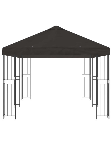 Gazebo con pareti laterali 6 x 3 m Antracite