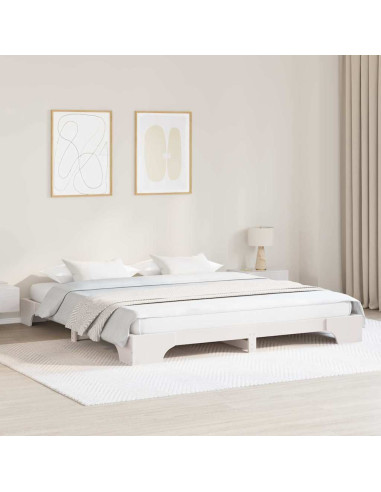 Struttura del letto Bianco 180 x 200 cm Pino massello