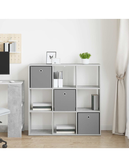 Credenza con cassetto Grigio cemento 102 x 31 x 99,5 cm