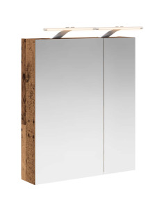 Mobiletto per specchio da bagno Legno vecchio 60 x 14,5 x 70 cm 2