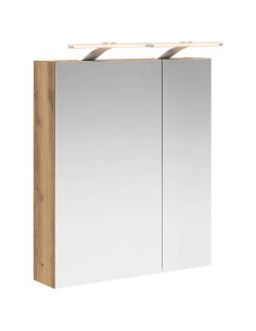 Mobiletto per specchio da bagno con porta Rovere Artigianale 2